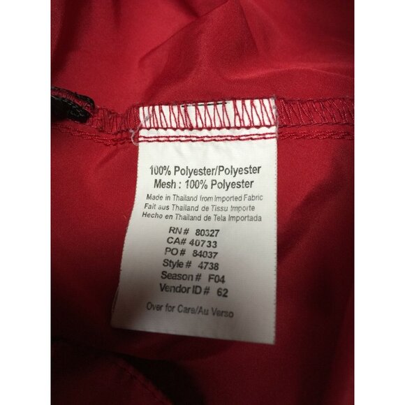 Pearl Izumi Womens Large Red Zip Up Cycling Windbreaker Jacket Lightweight Logo - Picture 7 of 8